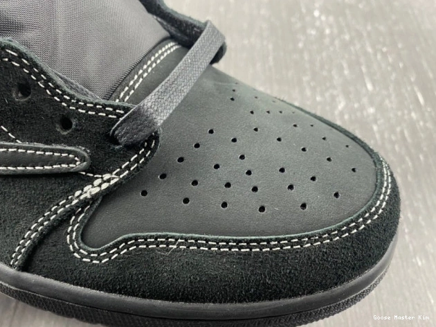 DM7866-001 Low Retro 1 Air Black x Air Scott Travis Jordan Jordan Phantom